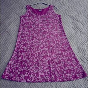 Girls Bright Pink Tank Dress, “beachy” design